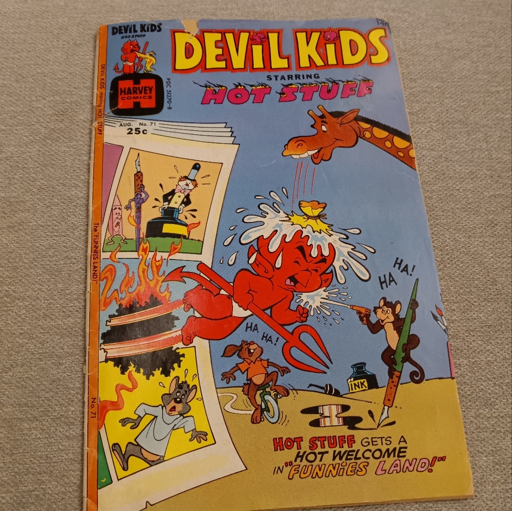 Harvey Comics Devil Kids Hot Stuff Vintage Comic Book, no. 71, August 1975
